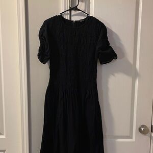 Whistles Black Long Sleeve Dress